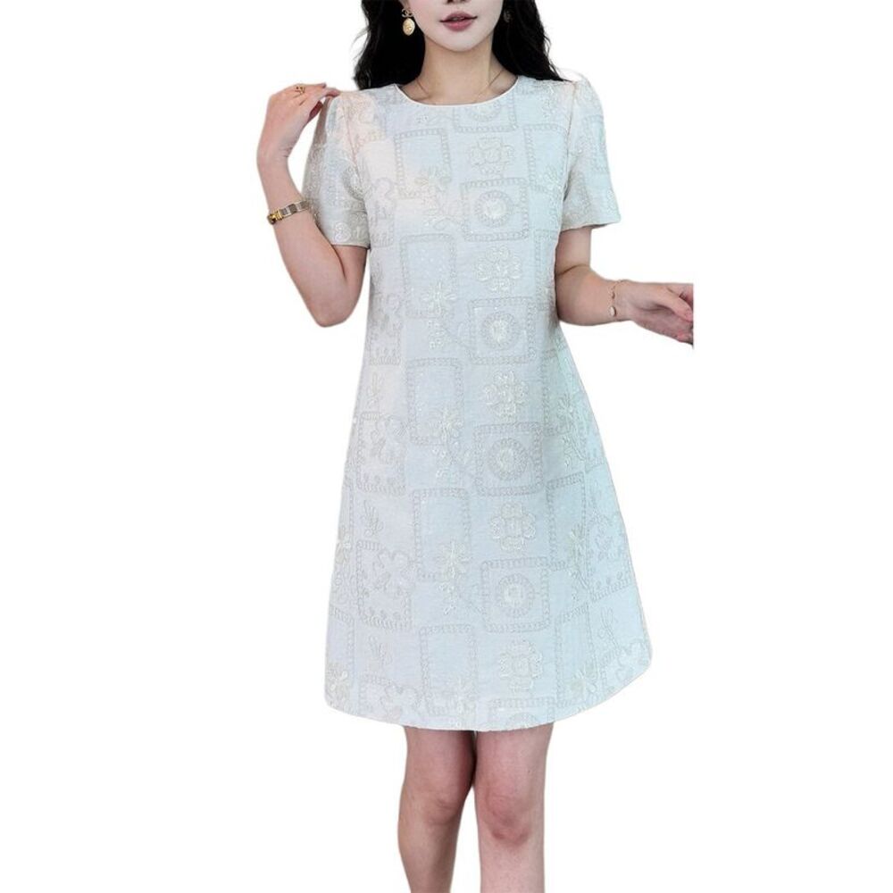 Burryco Womens Short Sleeve Mini Dress